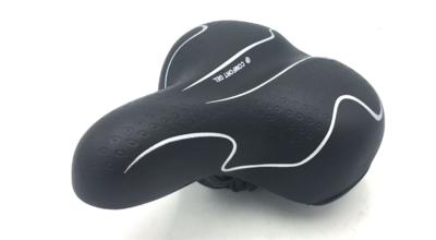 Седло HORST 250X215мм черное с серебристым узором